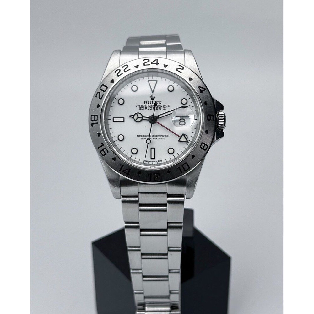 40mm • 1994 Rolex Explorer 2 White Polar “Swiss T<25” ref.16570 Cal.3185 GMT T25